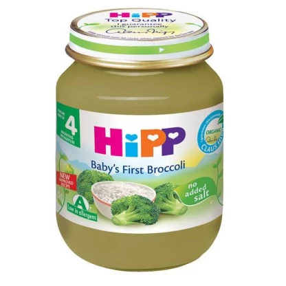Hipp baby’s first broccoli брокула и ориз, 125г Кашички & Сокчиња Kiwi.mk