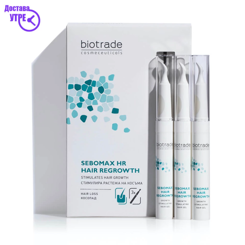 Sebomax hr hair regrowth gel гел 3, 8 ml Ревитализација & Раст Kiwi.mk