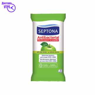 Septona maramici antibacterial, 15 Влажни марамчиња Kiwi.mk