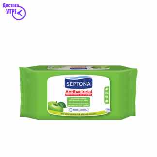 Septona maramici antibacterial, 60 Влажни марамчиња Kiwi.mk