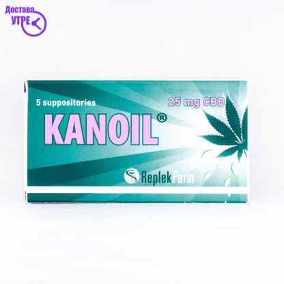 Kanoil супозитории 5, 25 mg ЦБД Kiwi.mk