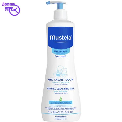Mustela gentle cleansing gel, 750 ml Бебе Козметика Kiwi.mk