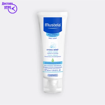 Mustela hydra bebe facial cream, 40 ml Бебе Козметика Kiwi.mk