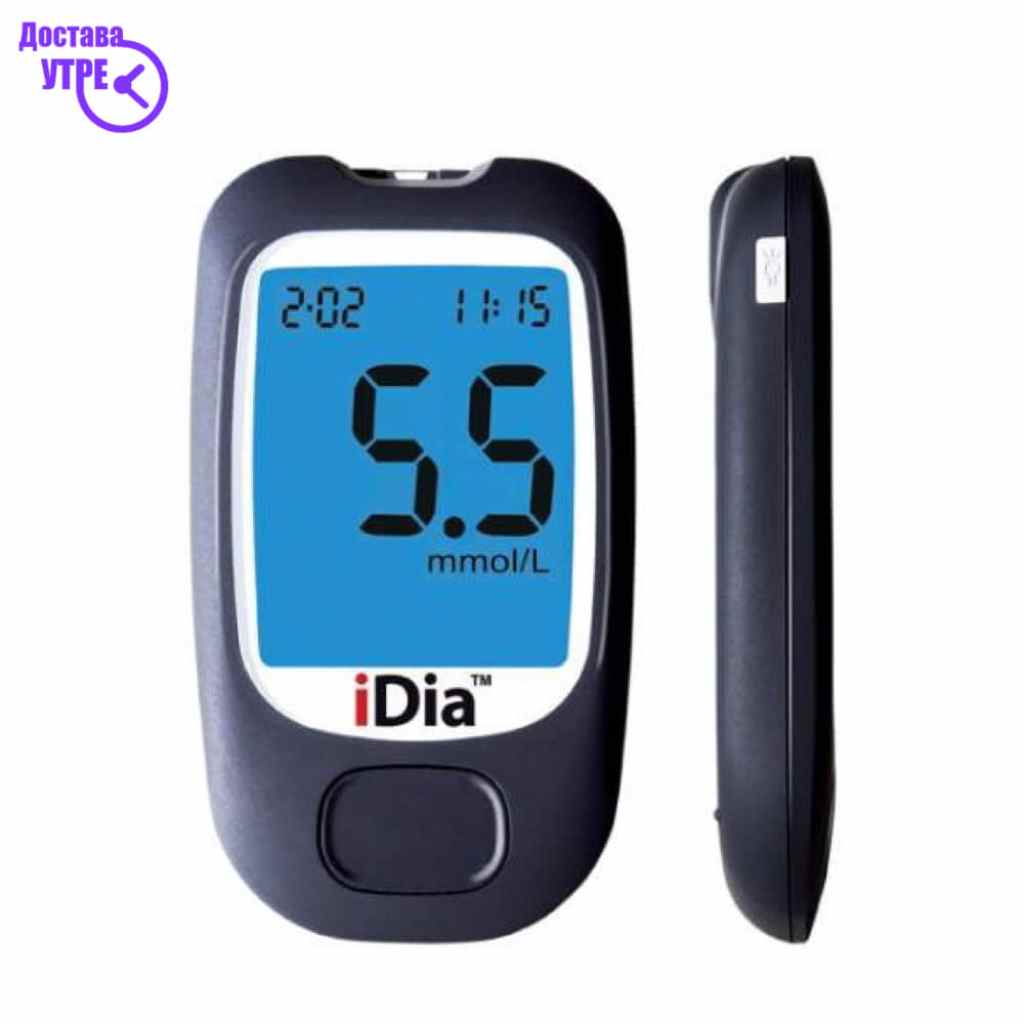 Idia blood glucose monitor апарат за мерење шеќер + ленти 100 + ланцети 100 Контрола на Дијабет Kiwi.mk