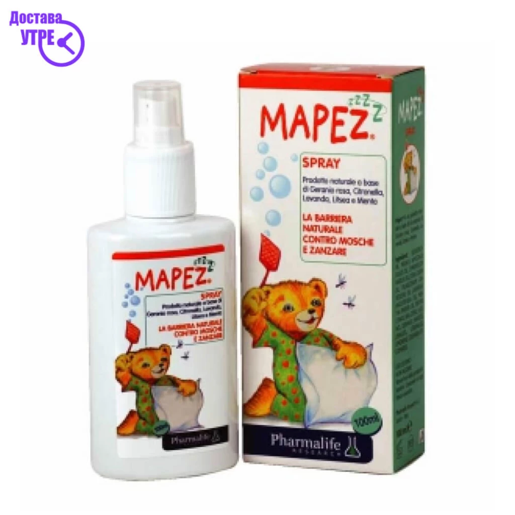 Mapez спреј за комарци на природна база, 100 ml Инсекти & Комарци Kiwi.mk