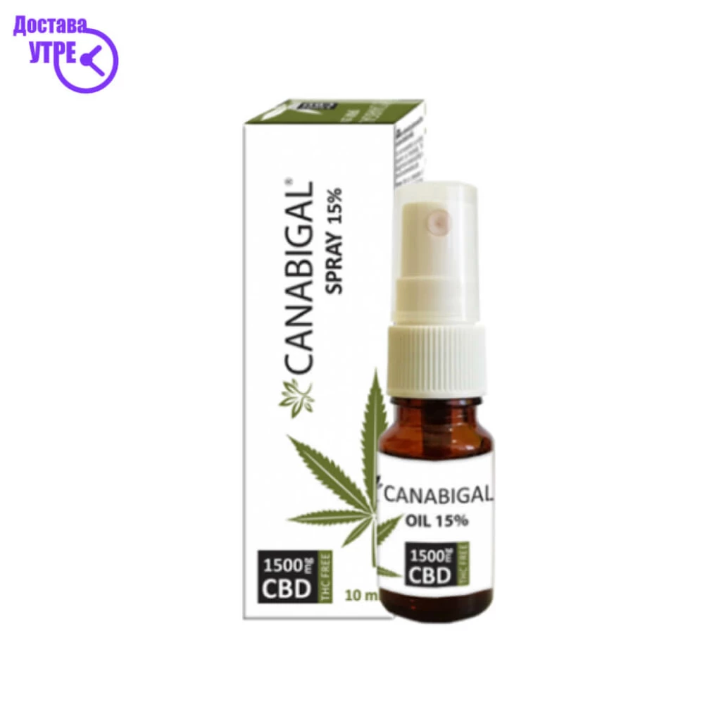 Canabigal® 15 % cbd спреј масло 10 ml ЦБД Kiwi.mk