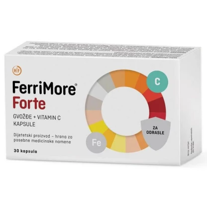 Ferrimore forte cps.30×30/60mg Железо Kiwi.mk
