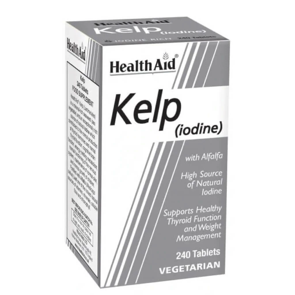 Healthaid kelp (iodine) jod tablets, 240 Хигиена & Убавина Kiwi.mk