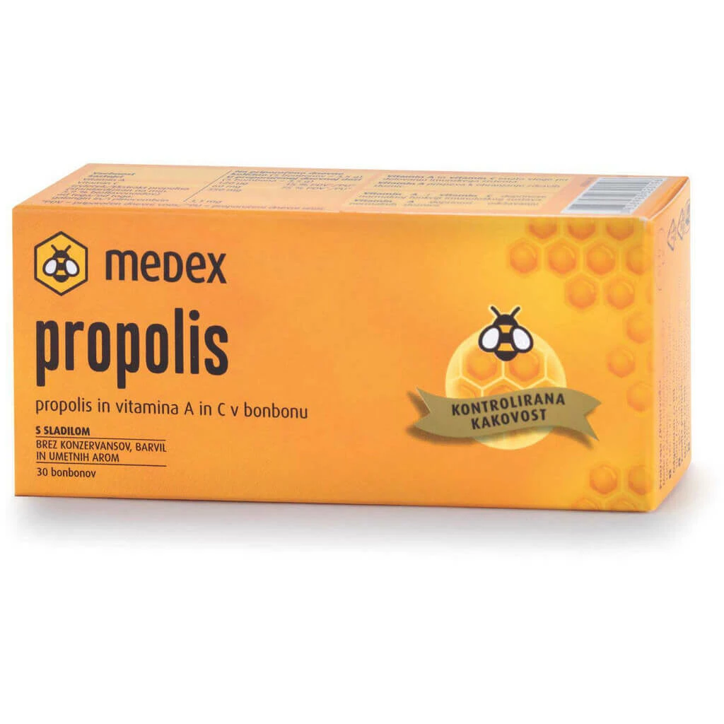 Medex propolis bomboni 21gr Матичен млеч Kiwi.mk