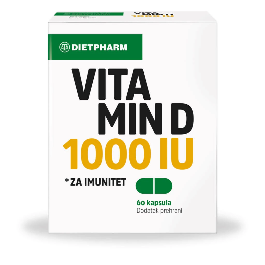 Dietfarm vitamin d capsule 1000iu, 60 Витамин Д Kiwi.mk