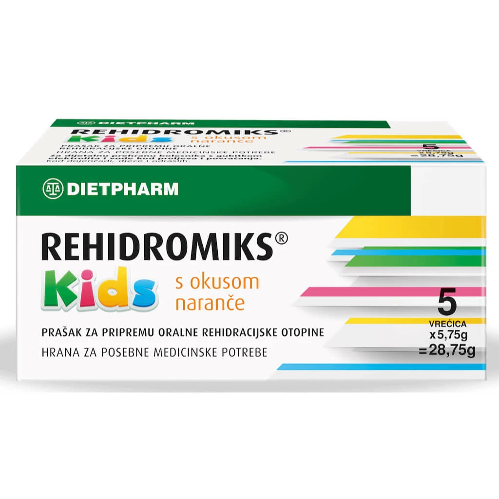 Rehidromix portokal prasok x 5 Електролити & Рехидратација Kiwi.mk