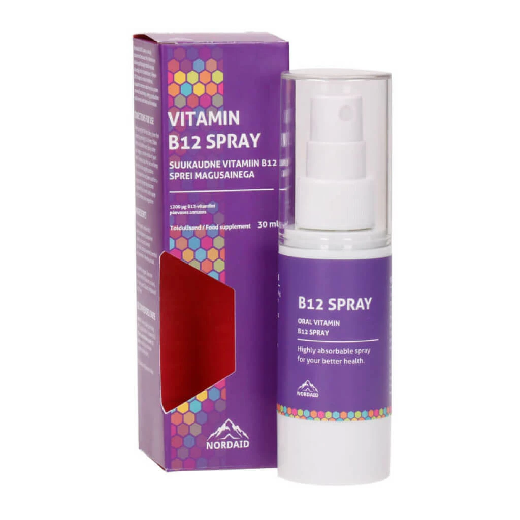 Vitamin b 12 spray indivia 30 ml Витамин Б Kiwi.mk