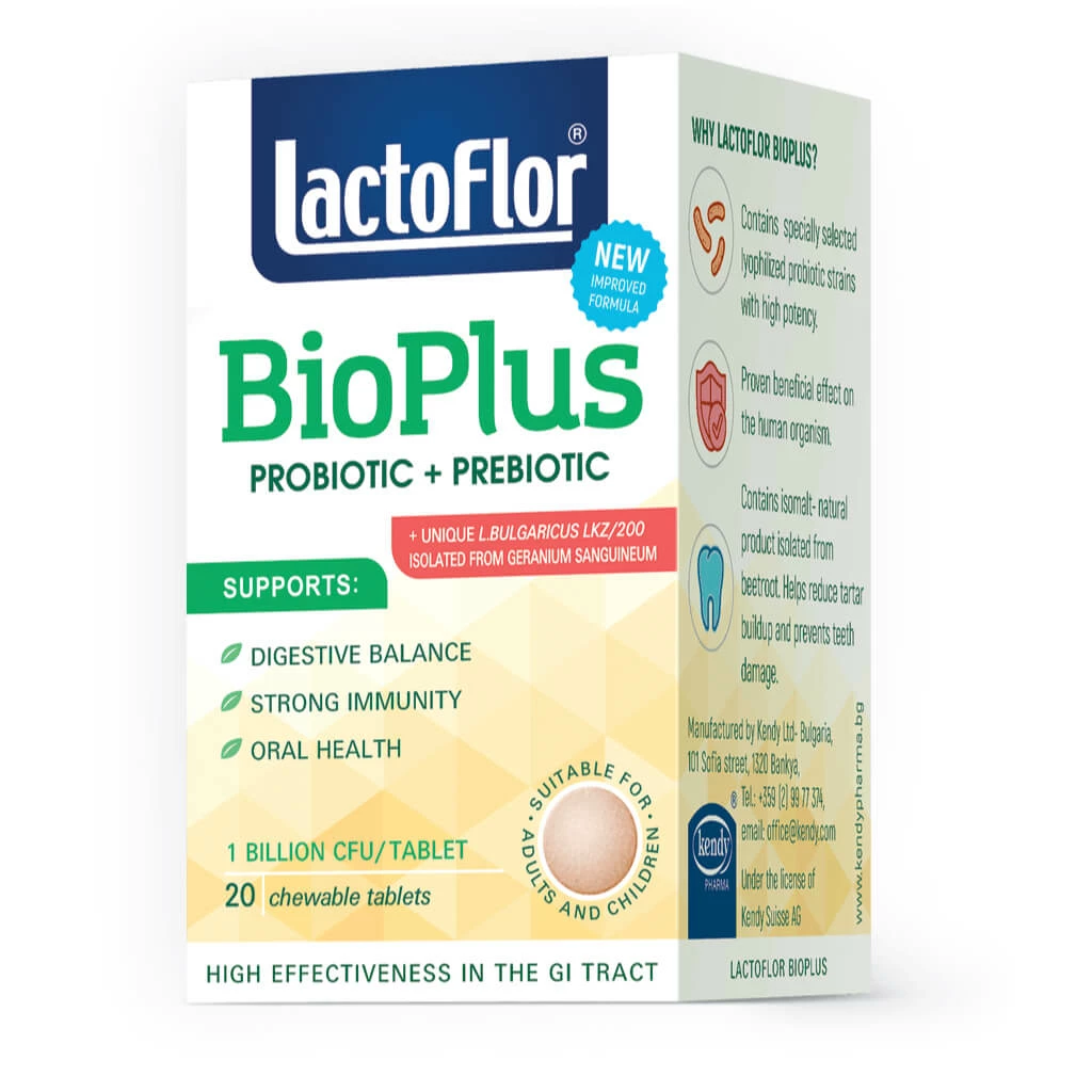 Lactoflor bioplus tablets, 20 Пробиотици Kiwi.mk