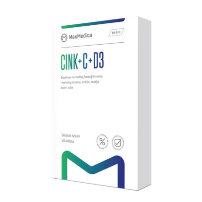 Maxmedica zn+c+d3 tableti, 50 Мултивитамини Kiwi.mk
