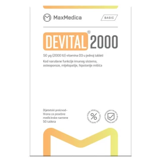 Maxmedica devital iu 2000 tableti, 50 Витамин Д Kiwi.mk