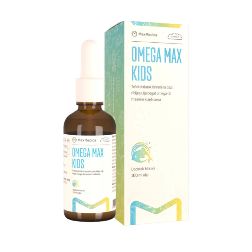Maxmedica omega max kids sirup, 100ml Омега Kiwi.mk