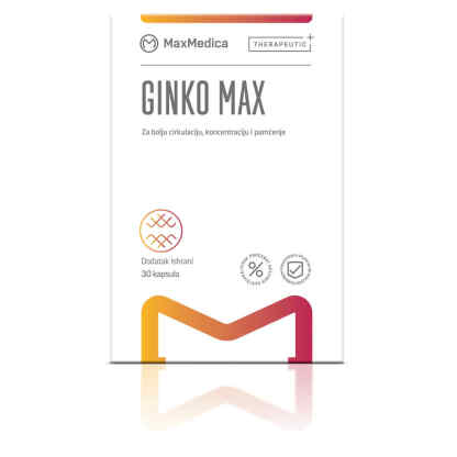 Maxmedica ginko max capsules, 30 Мозок & Меморија Kiwi.mk