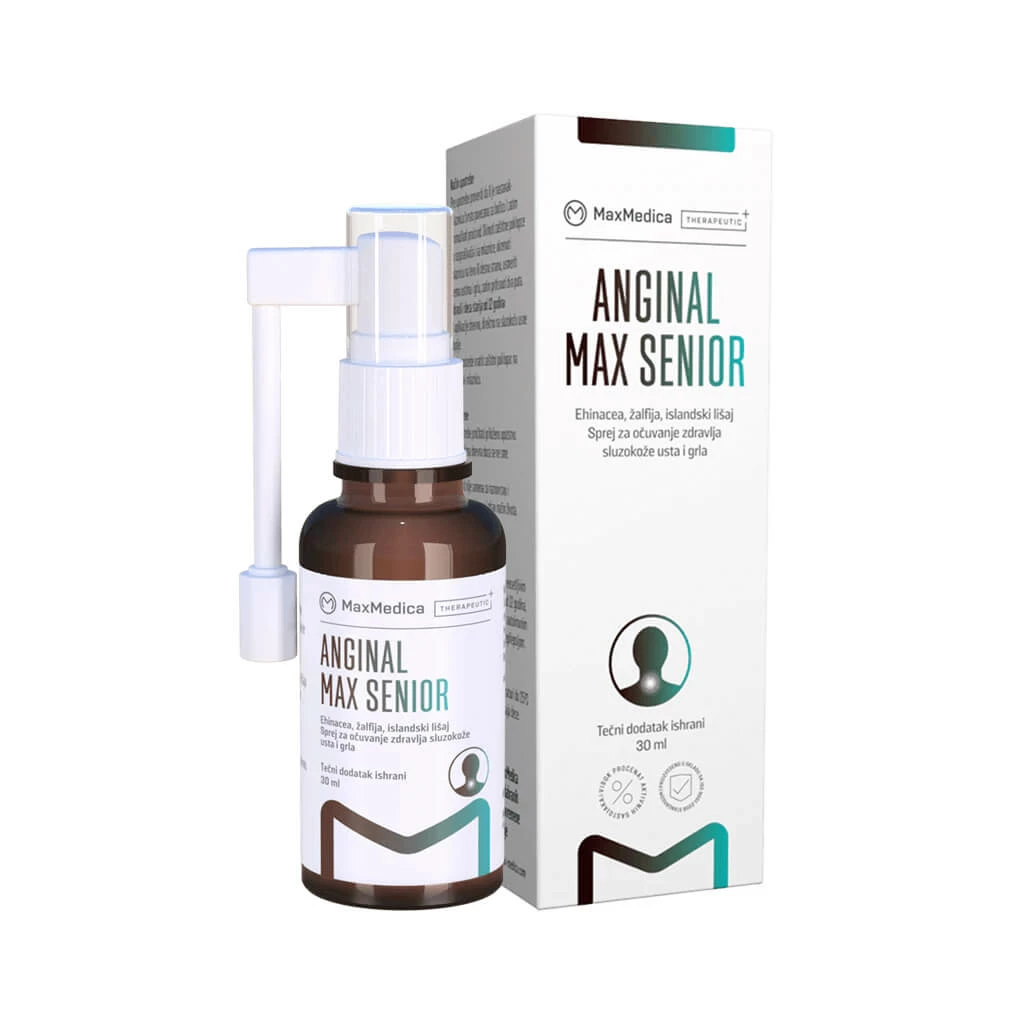 Maxmedica anginal max senior, 30ml Грло, Пастили & Спрејови Kiwi.mk