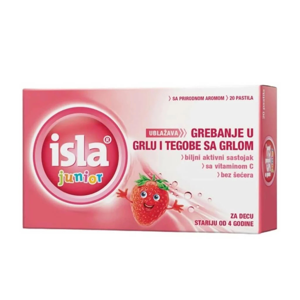 Isla junior pastili, 20 Грло, Пастили & Спрејови Kiwi.mk