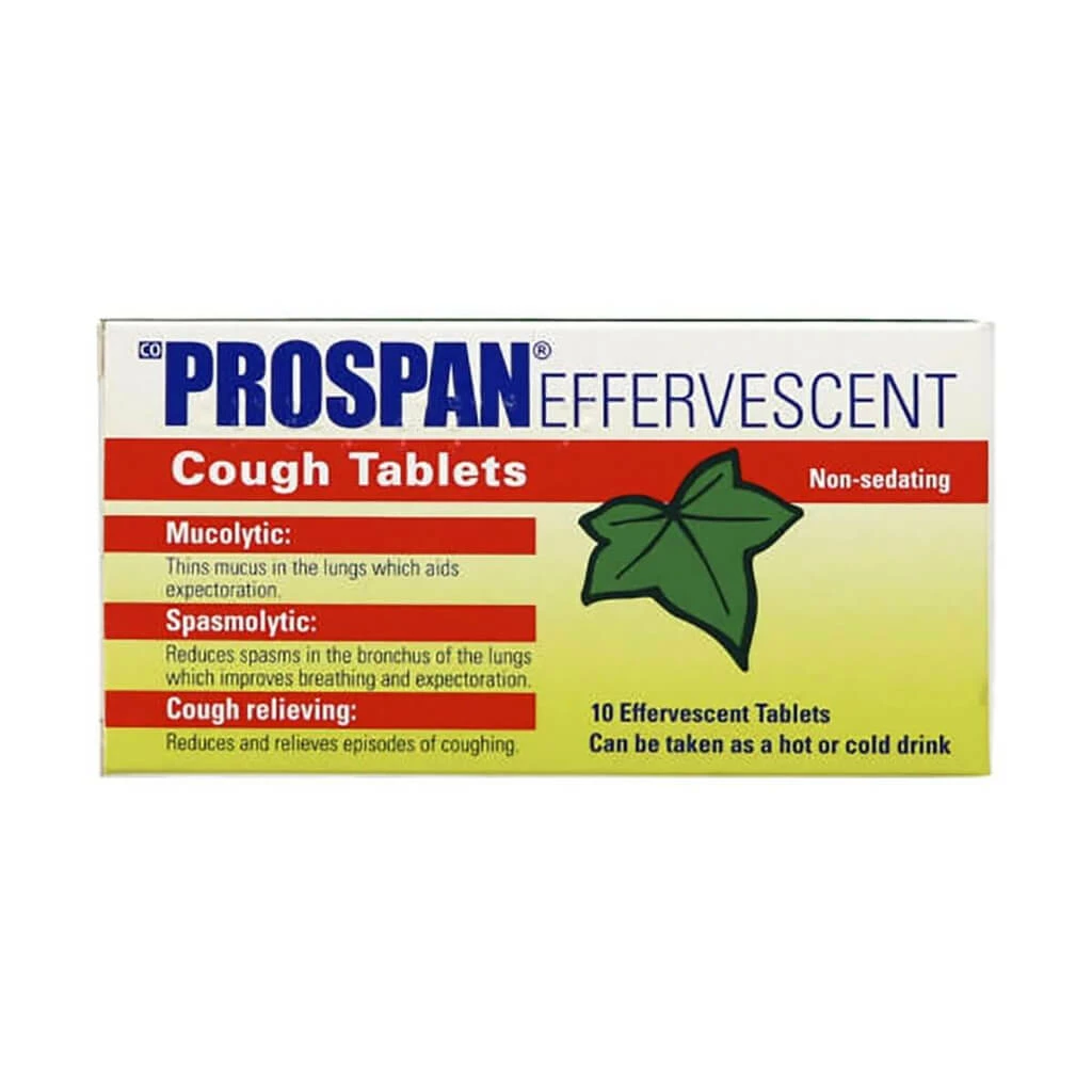 Prospan sumilvi effervescent tablets, 10 Кашлица Kiwi.mk