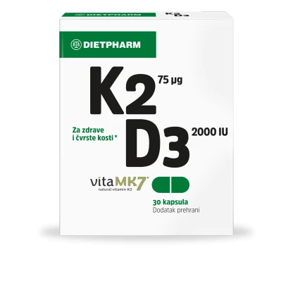 Dietfarm vitamin k2+d3 kapsuli, 30 Витамин Д Kiwi.mk