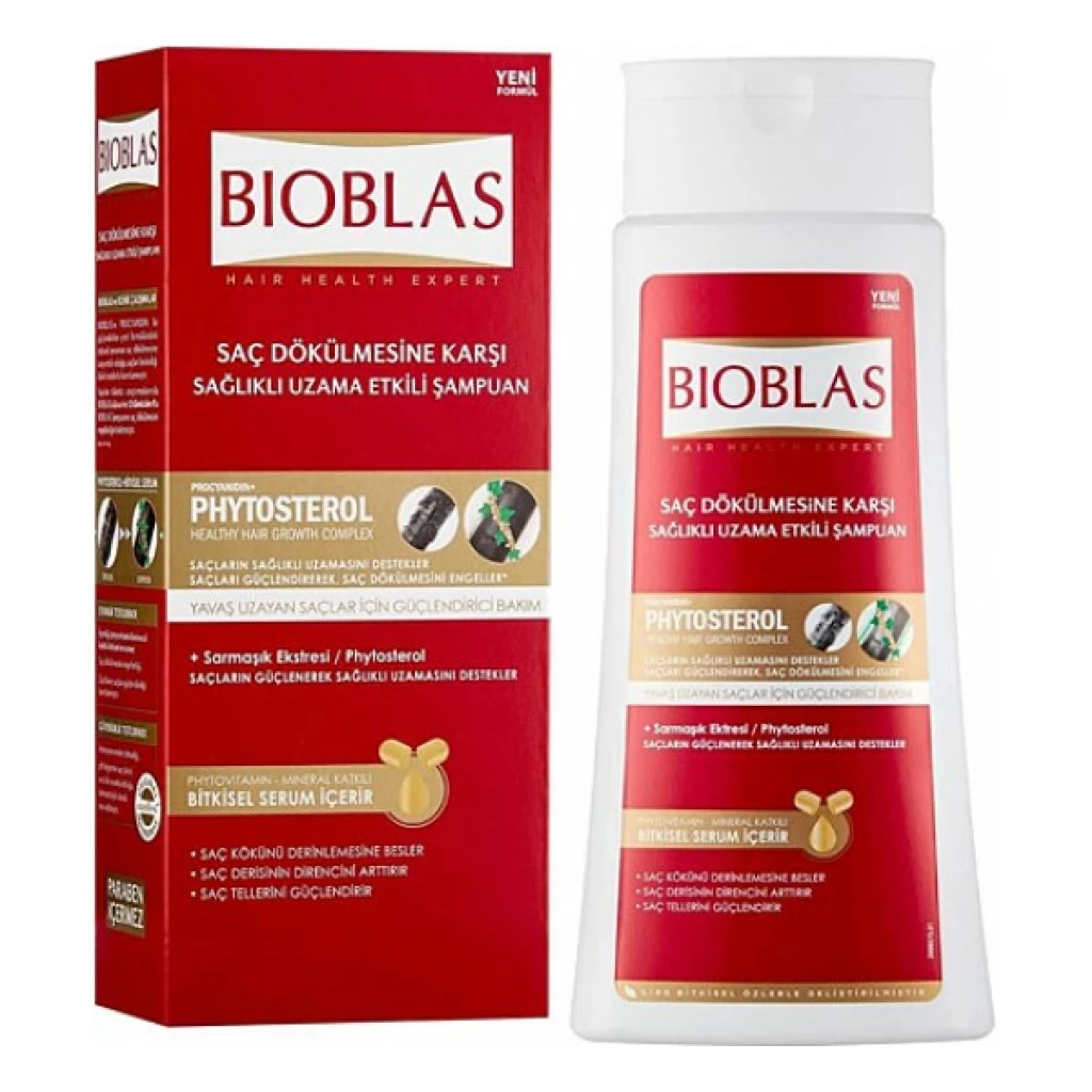 Bioblas phytosterol slow growing hair шампоан за раст на коса 360ml Ревитализација & Раст Kiwi.mk