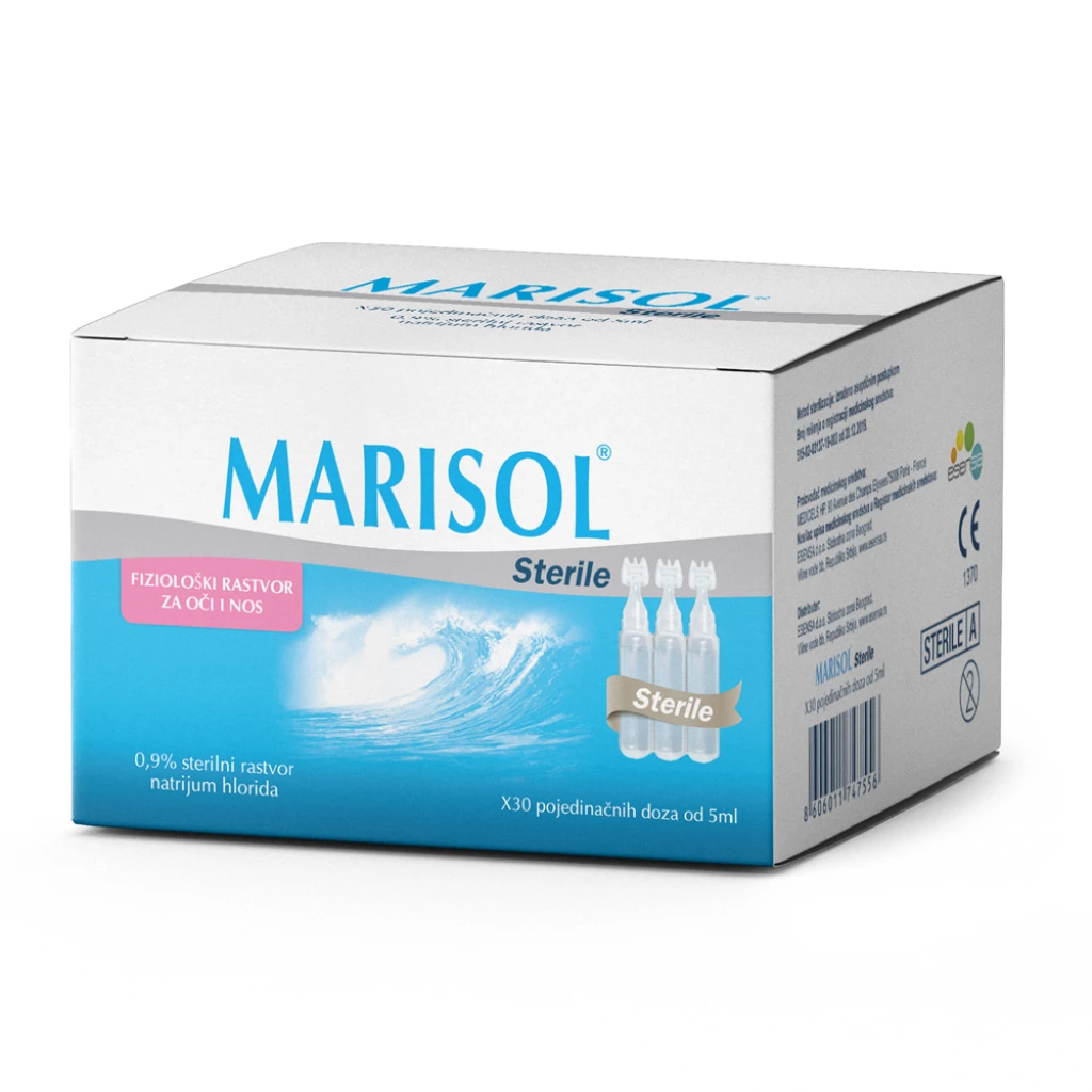 Marisol nacl 0.9% amp.30 x 5ml Затнат Нос Kiwi.mk