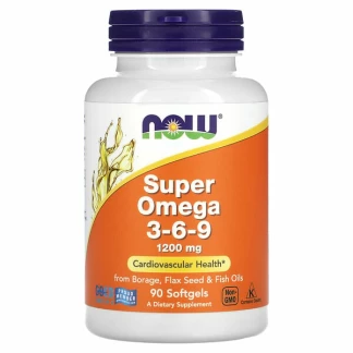 Now super omega 3-6-9, 1,200 mg, 90 softgels Омега Kiwi.mk