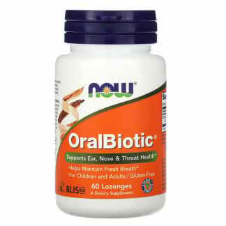 Now oralbiotic, 60 lozenges Пробиотици Kiwi.mk