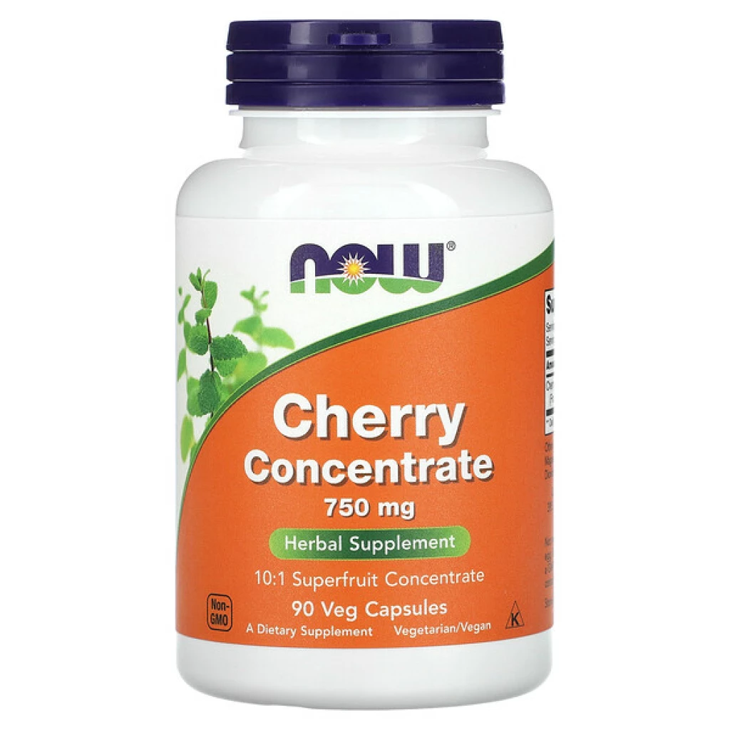 Now cherry concentrate, 750 mg, 90 вег капсули Антиоксиданси Kiwi.mk