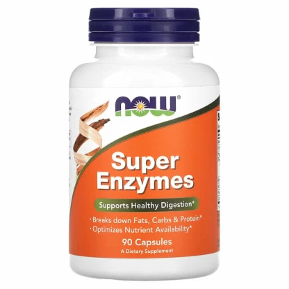 Now super enzymes, 90 капсули Дигестија & Ензими Kiwi.mk