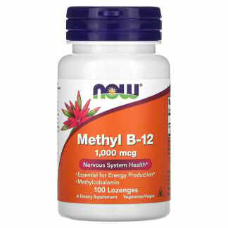 Now methyl b-12, 1,000 mcg, 100 lozenges Витамин Б Kiwi.mk