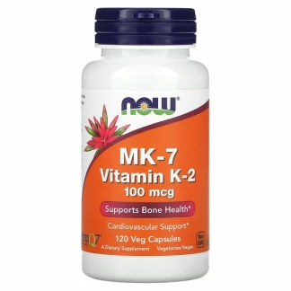Now mk-7 vitamin k-2 , 100 mcg, 120 вег капсули Витамин К Kiwi.mk