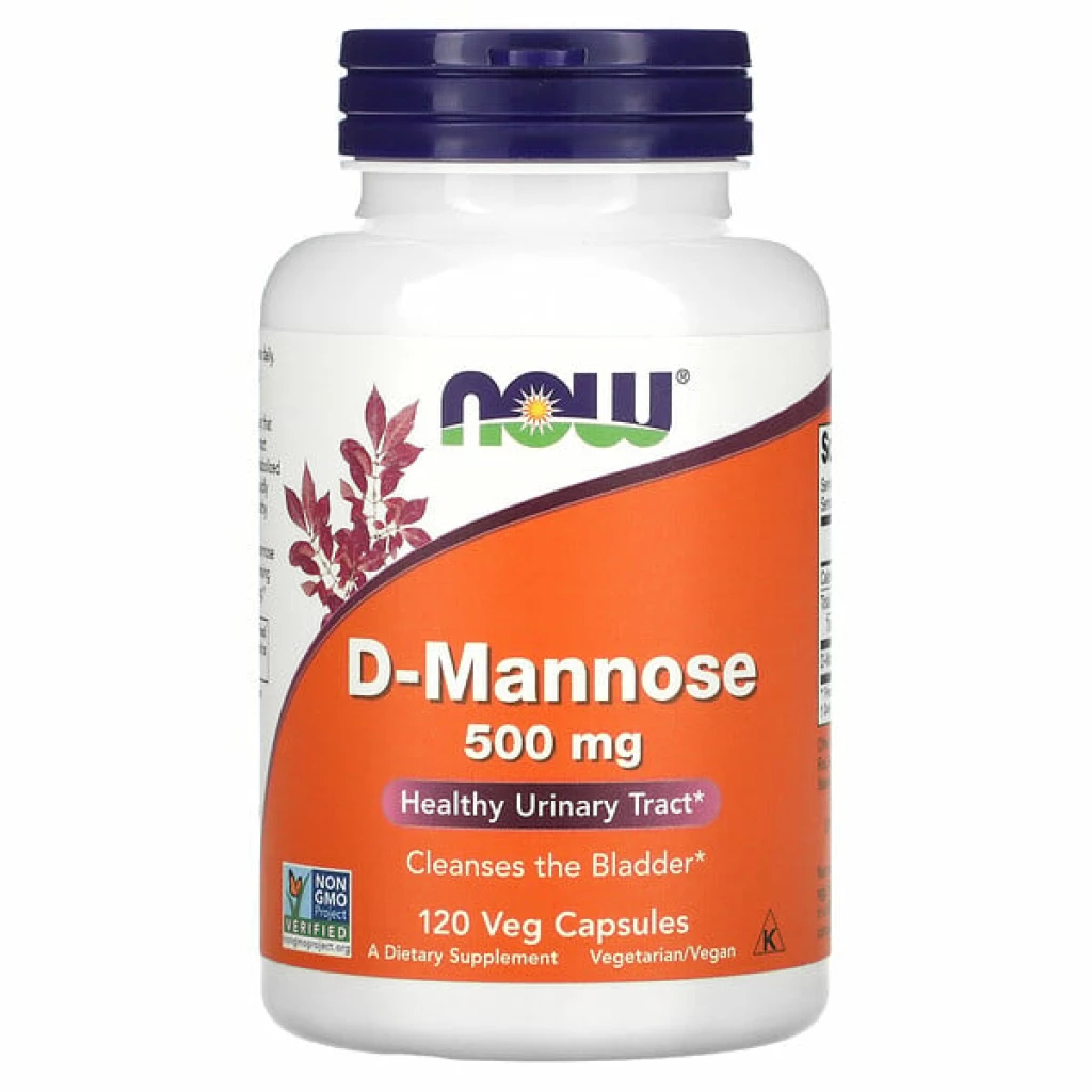 Now d-mannose, 500 mg, 120 вег капсули Дневна дампинг акција Kiwi.mk