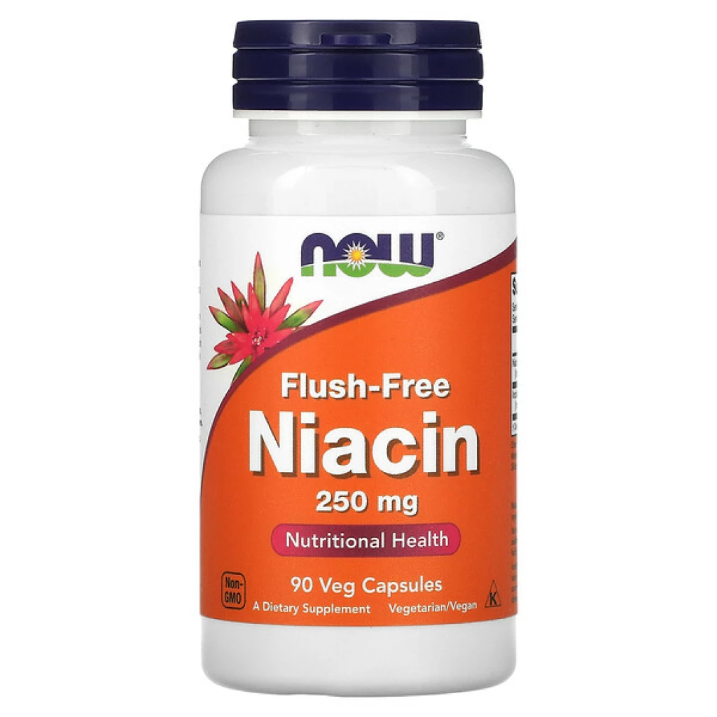 Now flush-free niacin, 250 mg, 90 вег капсули Витамин Б Kiwi.mk