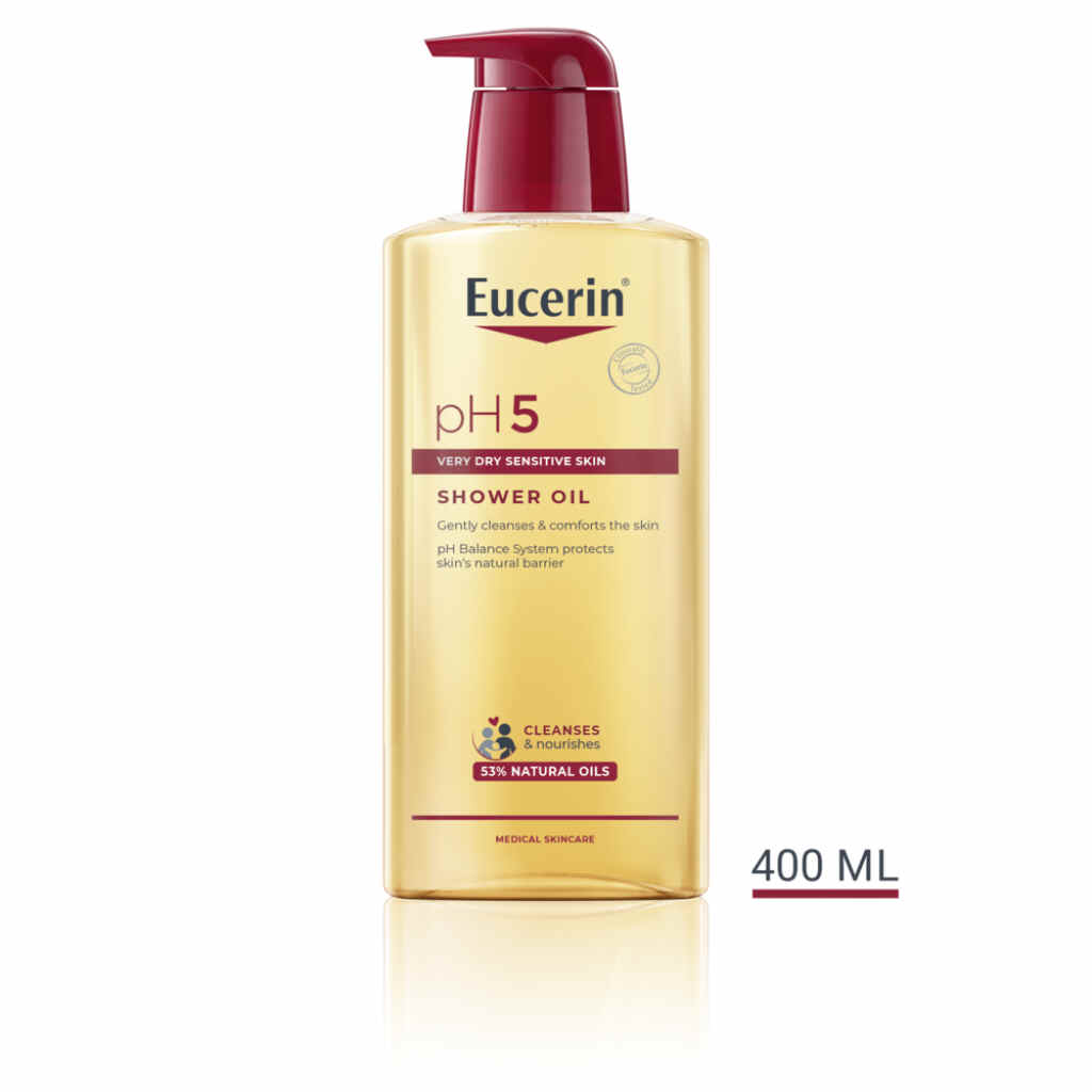 Eucerin pH5 Shower Oil масло за туширање за чувствителна кожа 400мл Купки & Туширање Kiwi.mk
