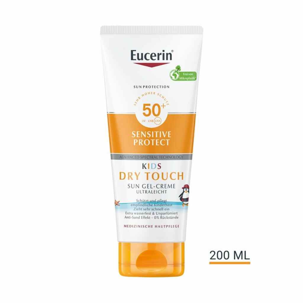 EUCERIN SUN Kids Sensitive Protect Dry Touch Гел-крем за деца SPF 50+, 200 ml Хигиена & Убавина Kiwi.mk