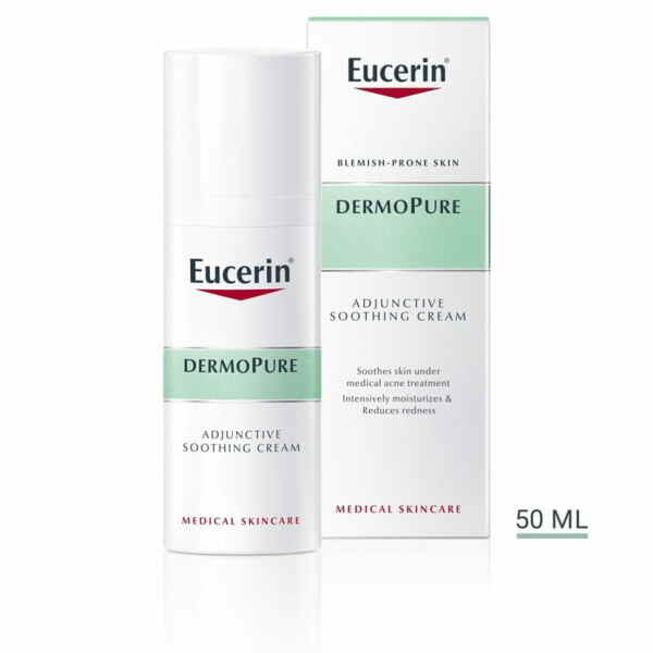 Eucerin DERMOPURE Adjunctive Soothing Cream Интензивен Смирувачки Крем за лице 50 мл Хигиена & Убавина Kiwi.mk
