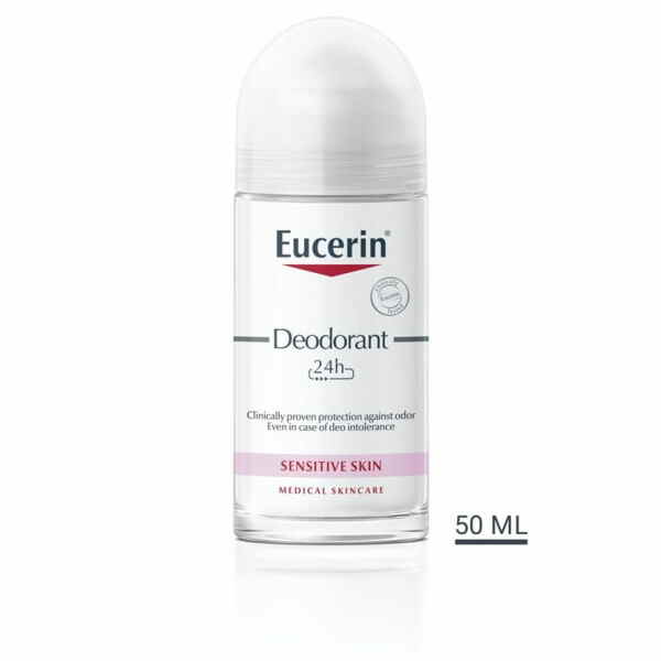 Eucerin Deo рол-он за чувствителна кожа 24 часа 50мл Дневна дампинг акција Kiwi.mk