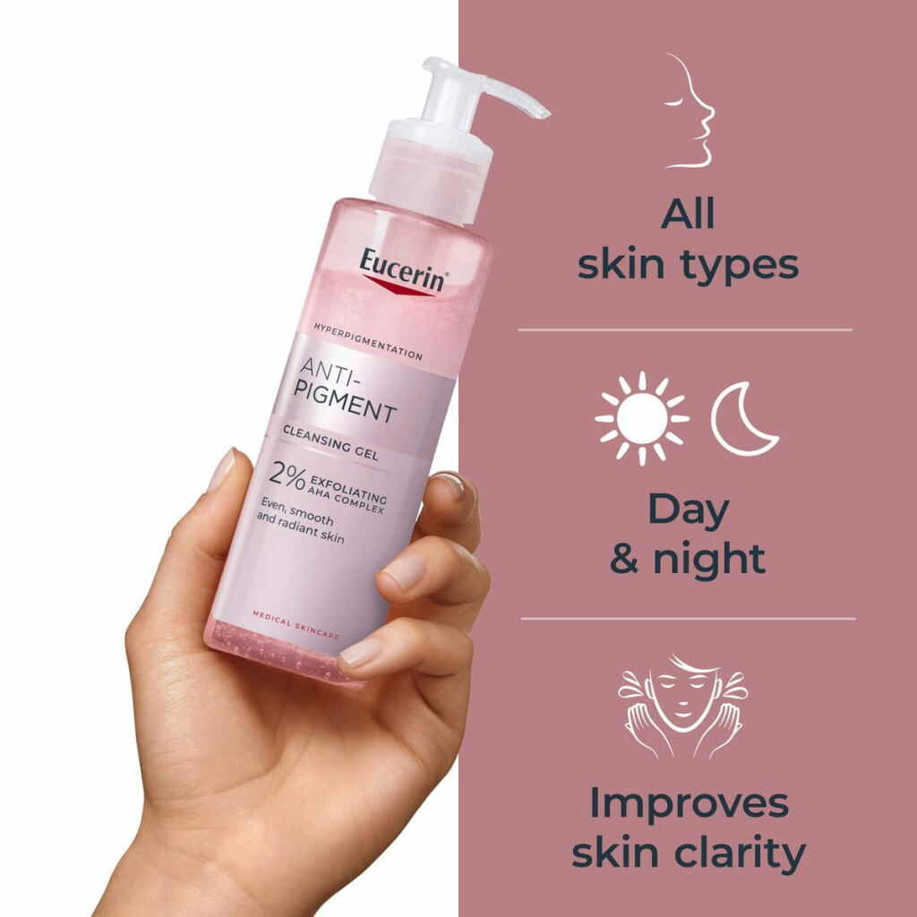 EUCERIN Anti-Pigment Гел за миење лице, 200 мл Хигиена & Убавина Kiwi.mk