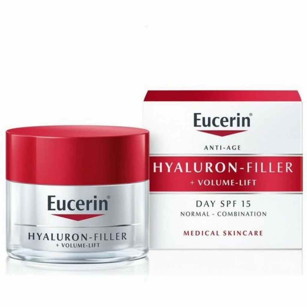 Eucerin Hyaluron-Filler + Volume-Lift дневен крем за нормална и комбинирана кожа SPF15 50мл Хигиена & Убавина Kiwi.mk