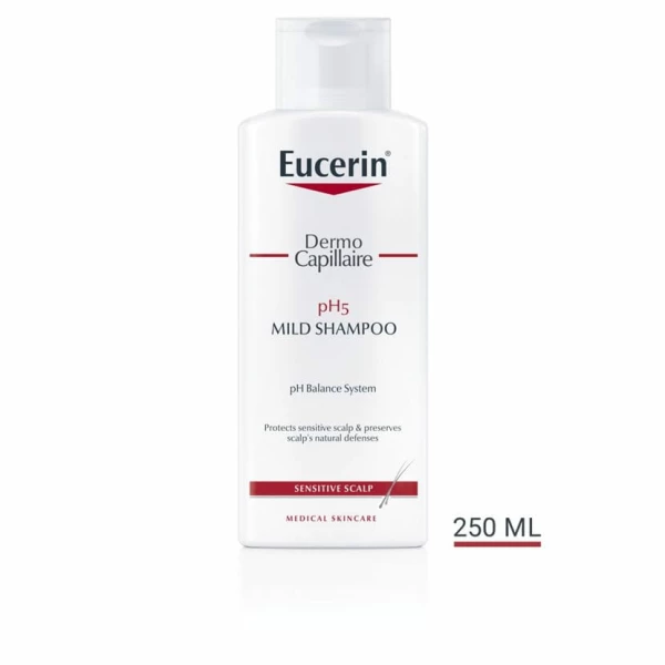 Eucerin DermoCapillaire шампон за многу чувствителен скалп 250мл Хигиена & Убавина Kiwi.mk Eucerin DermoCapillaire шампон за многу чувствителен скалп 250мл Хигиена & Убавина Kiwi.mk