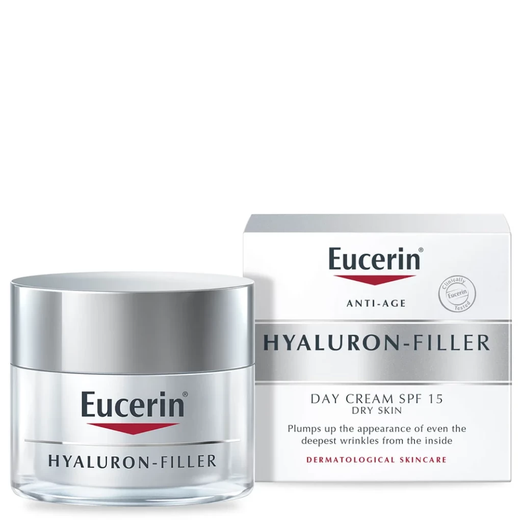 Eucerin Hyaluron-Filler + Volume-Lift дневен крем за сува кожа SPF15 50мл Хигиена & Убавина Kiwi.mk