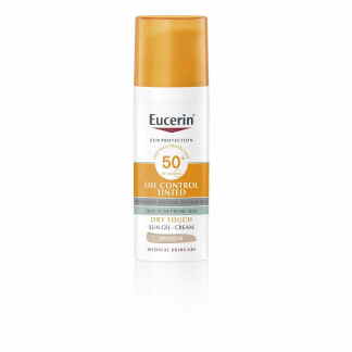 Eucerin Sun Oil Control нијансиран гел-крем SPF50+ Medium 50мл Дневна дампинг акција Kiwi.mk
