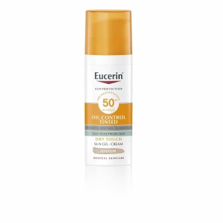 Eucerin Sun Oil Control нијансиран гел-крем SPF50+ Medium 50мл Дневна дампинг акција Kiwi.mk