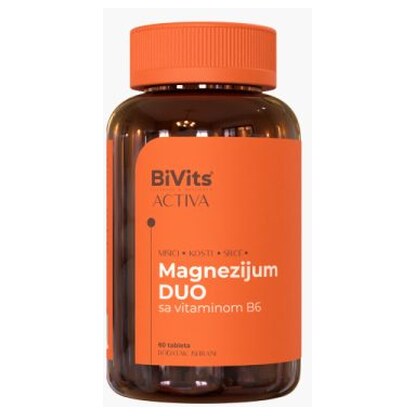 BiVits ACTIVA Magnezijum DUO таблети x60 Магнезиум Kiwi.mk BiVits ACTIVA Magnezijum DUO таблети x60 Магнезиум Kiwi.mk