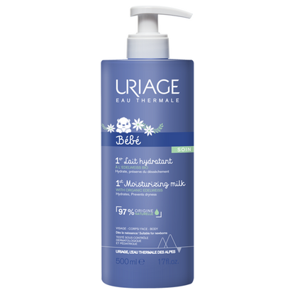 Uriage Bébé 1er Хидратантно млеко 500 ml Бебе Козметика Kiwi.mk Uriage Bébé 1er Хидратантно млеко 500 ml Бебе Козметика Kiwi.mk