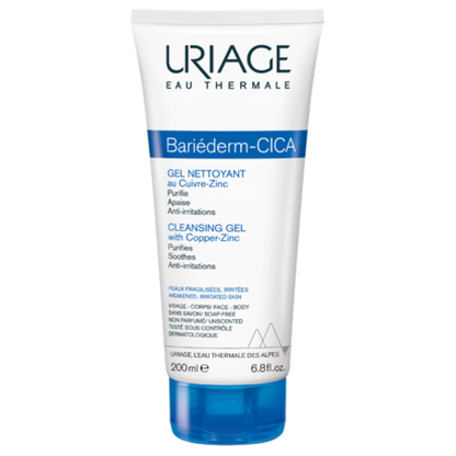 Uriage Bariéderm Cica гел за чистење Cu-Zn 200 ml Чистачи за Лице Kiwi.mk