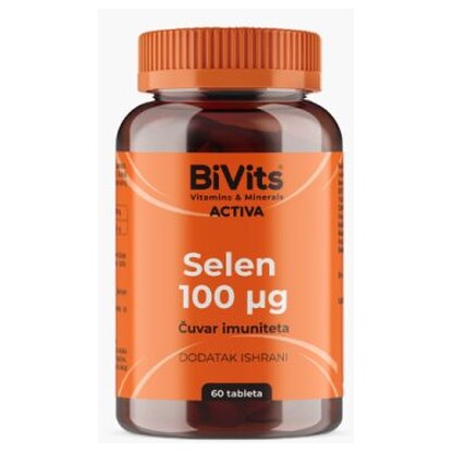 BiVits ACTIVA Selen 100 µg таблети x60 Селен Kiwi.mk BiVits ACTIVA Selen 100 µg таблети x60 Селен Kiwi.mk