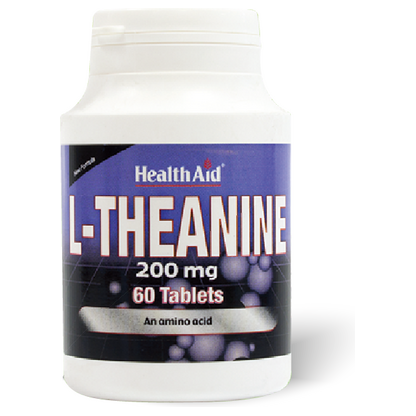 Healthaid L-Theanine 200 mg, 60 таблети — теанин Релаксација и фокус Kiwi.mk